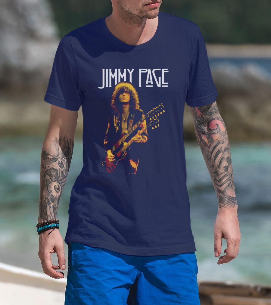 Jimmy Page Iconic Guitarist T-Shirt