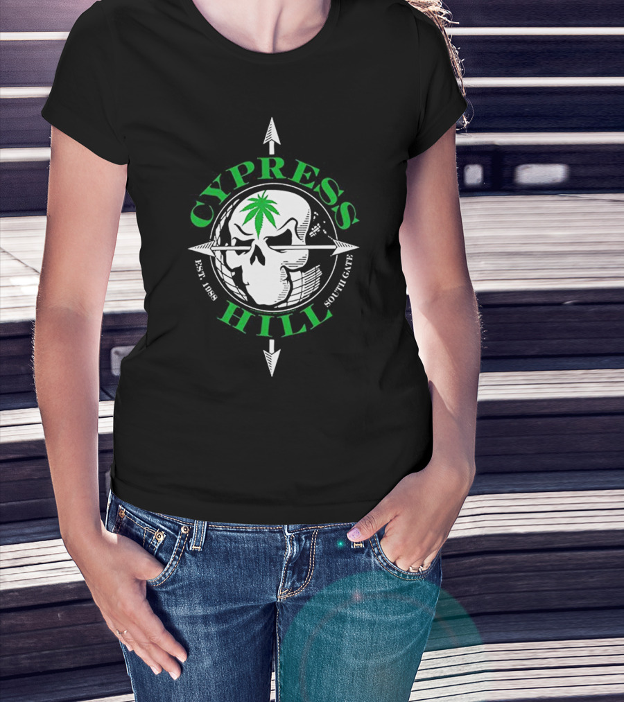Cypress Hill Est. 1988 South Gate Skull T-Shirt