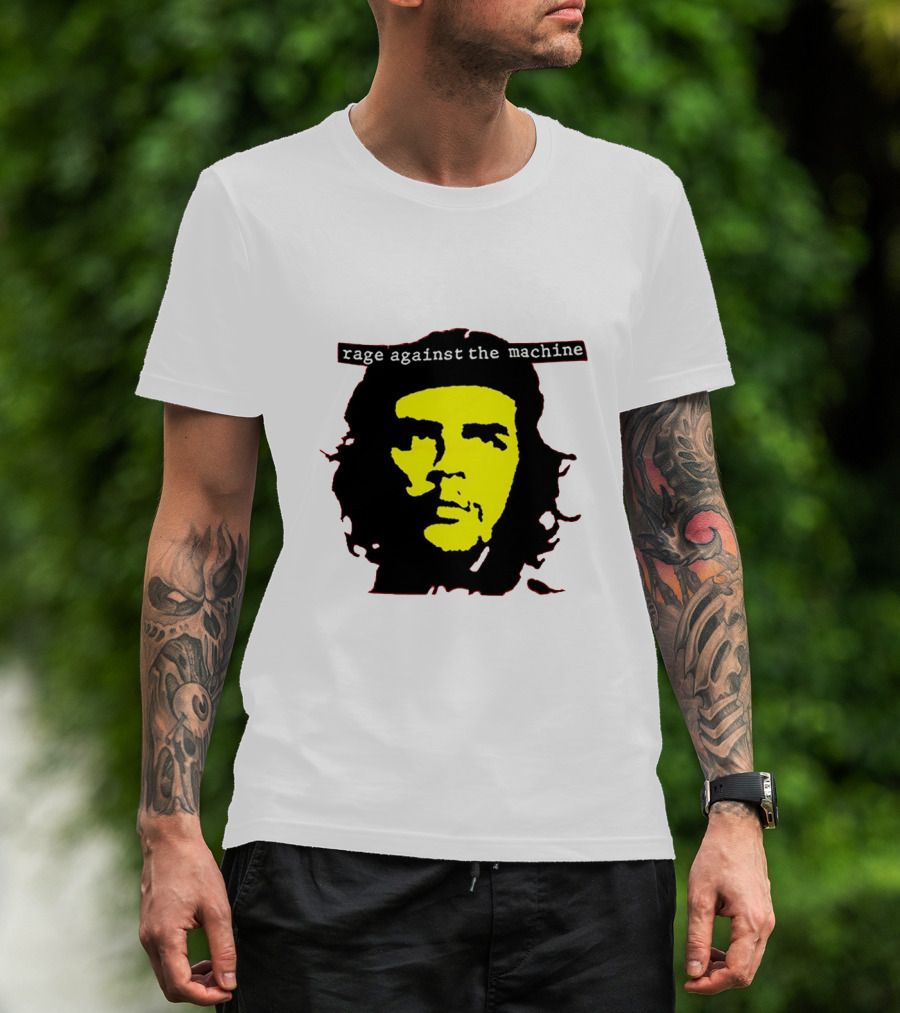 Rage Against The Machine Che Guevara Yellow Black Poster Style T-Shirt