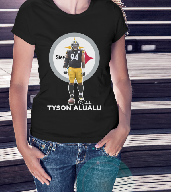 Steelers 94 Tyson Alualu Signature T-Shirt