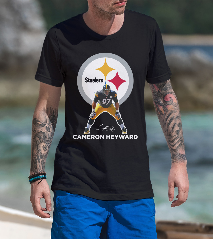 Cameron Heyward Pittsburgh Steelers 97 Nfl Player Signature T-Shirt