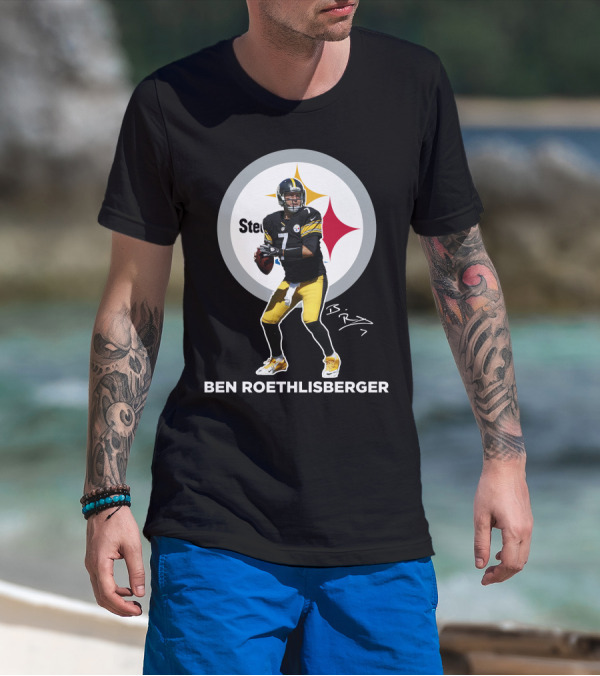 Ben Roethlisberger Steelers Number 7 T-Shirt