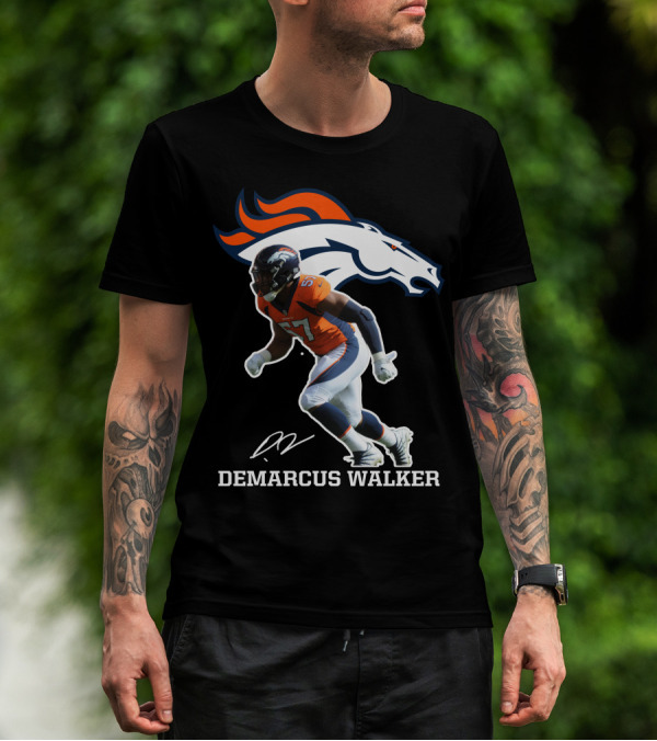Demarcus Walker Denver Broncos 57 Football Player T-Shirt
