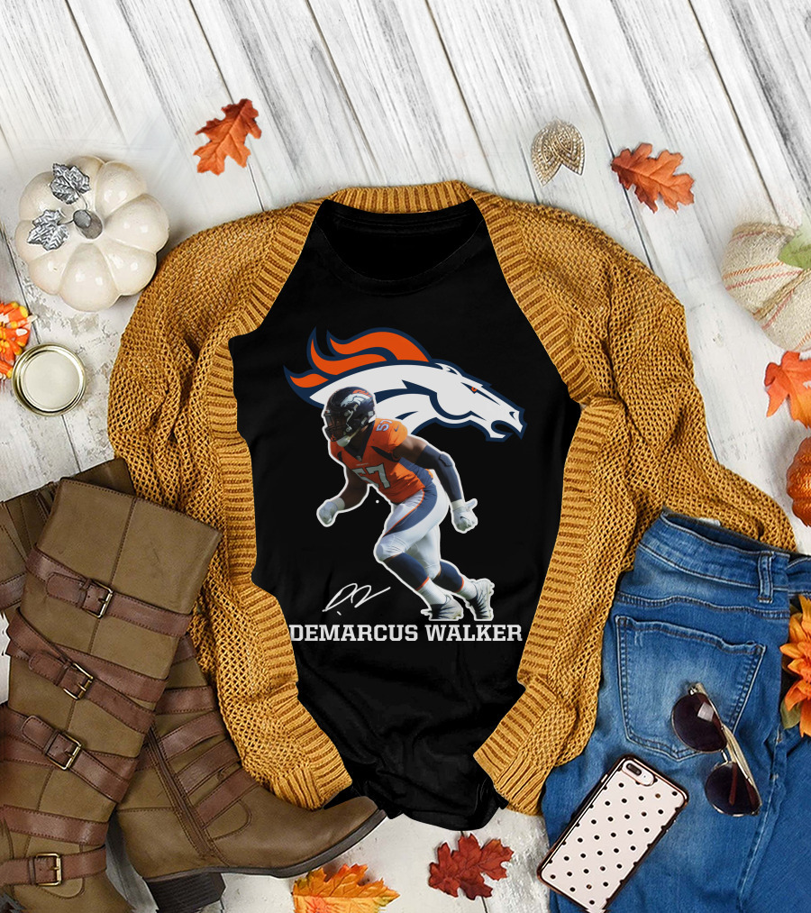 Demarcus Walker Denver Broncos 57 Football Player T-Shirt