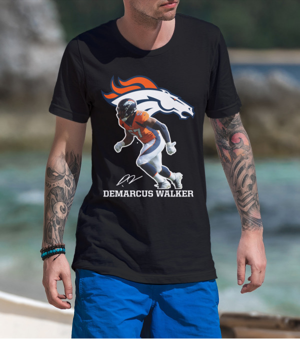 Demarcus Walker Denver Broncos 57 Football Player T-Shirt