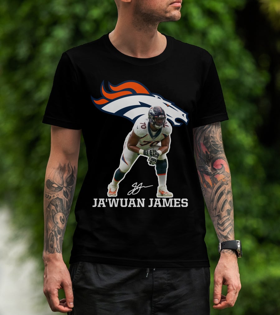 Ja'wuan James Denver Broncos Football Player Official Merchandise T-Shirt