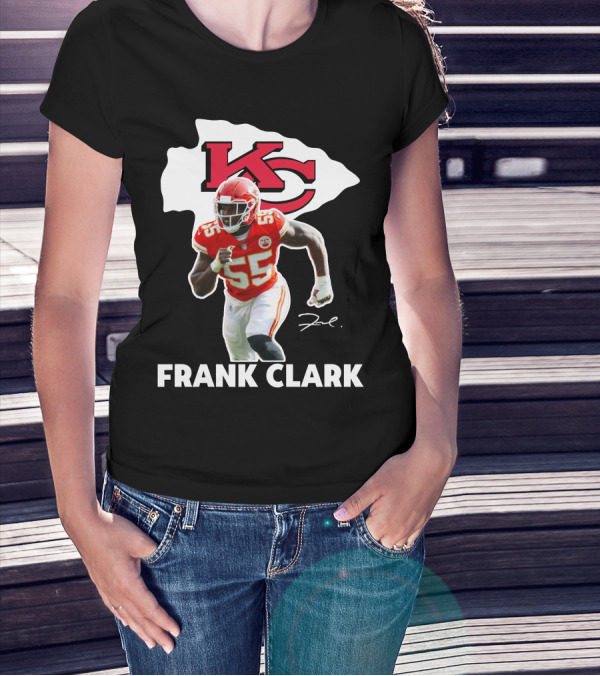 FRANK CLARK KC Football #55 Chiefs Player T-Shirt