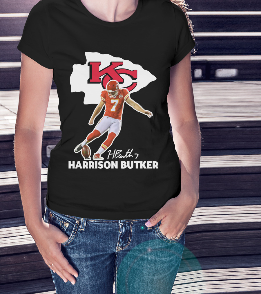 Harrison Butker Kc Chiefs Football Signature Kick T-Shirt