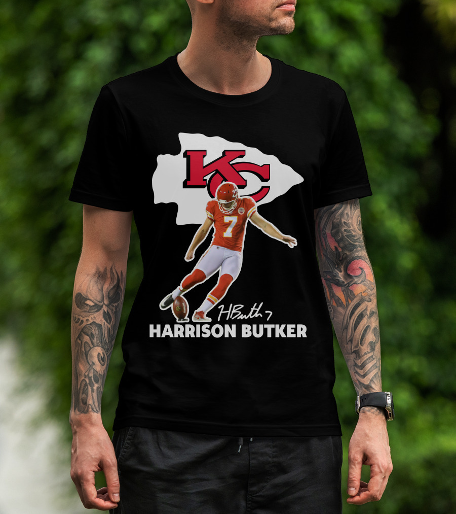 Harrison Butker Kc Chiefs Football Signature Kick T-Shirt