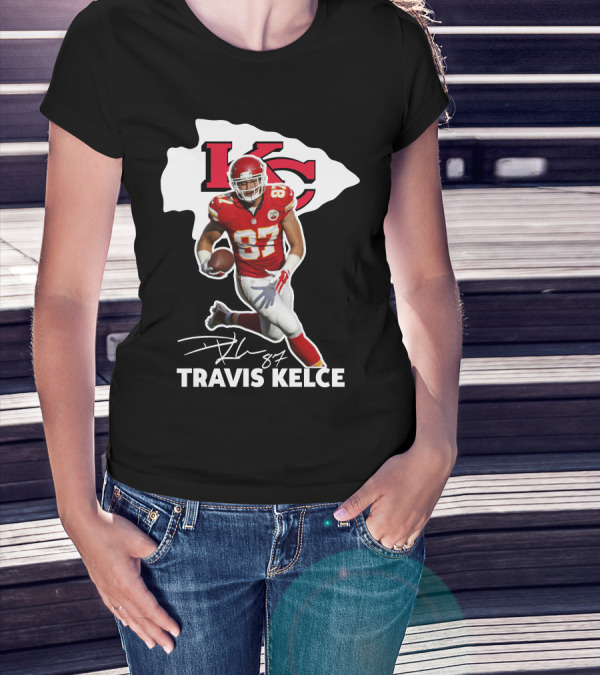 Travis Kelce 87 Kansas City Chiefs Football T-Shirt