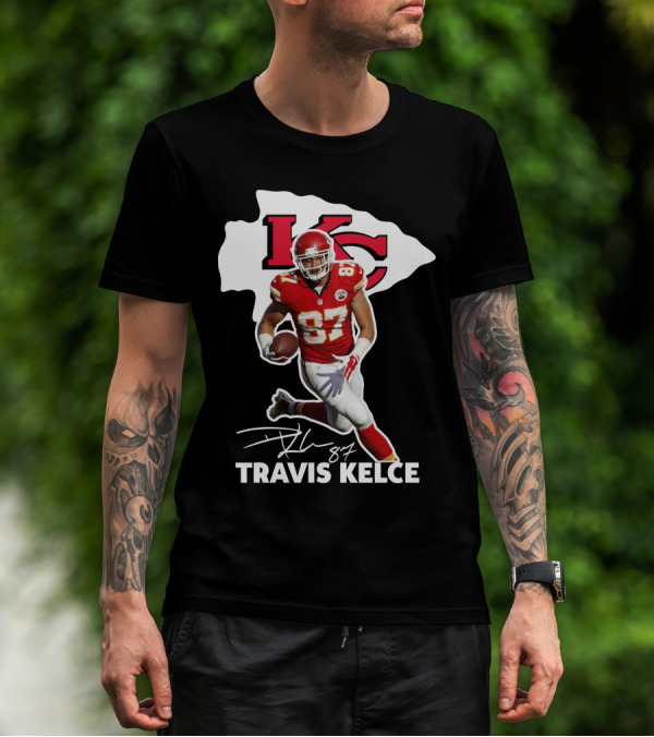 Travis Kelce 87 Kansas City Chiefs Football T-Shirt
