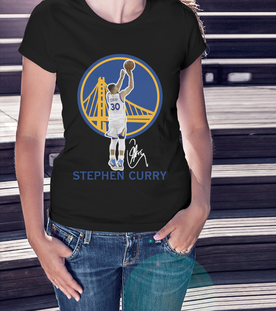 Stephen Curry Golden State Warriors 30 Signature Shot Gsw01 T-Shirt