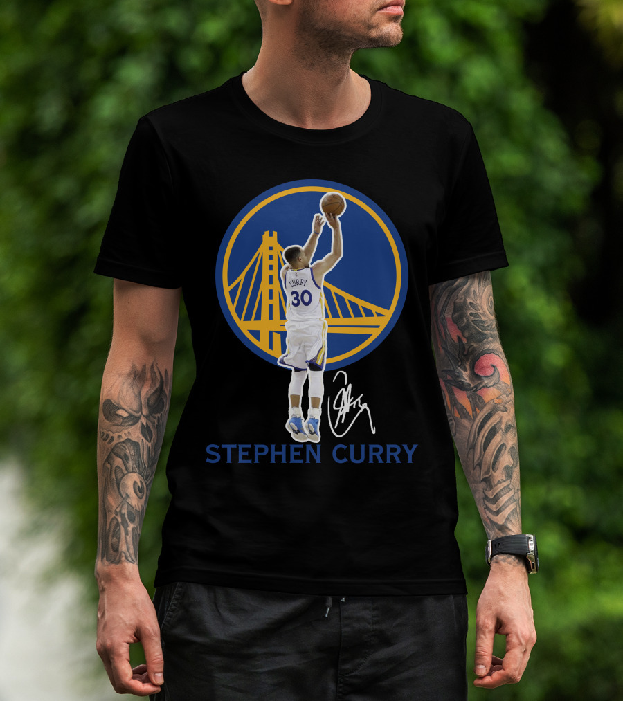 Stephen Curry Golden State Warriors 30 Signature Shot Gsw01 T-Shirt