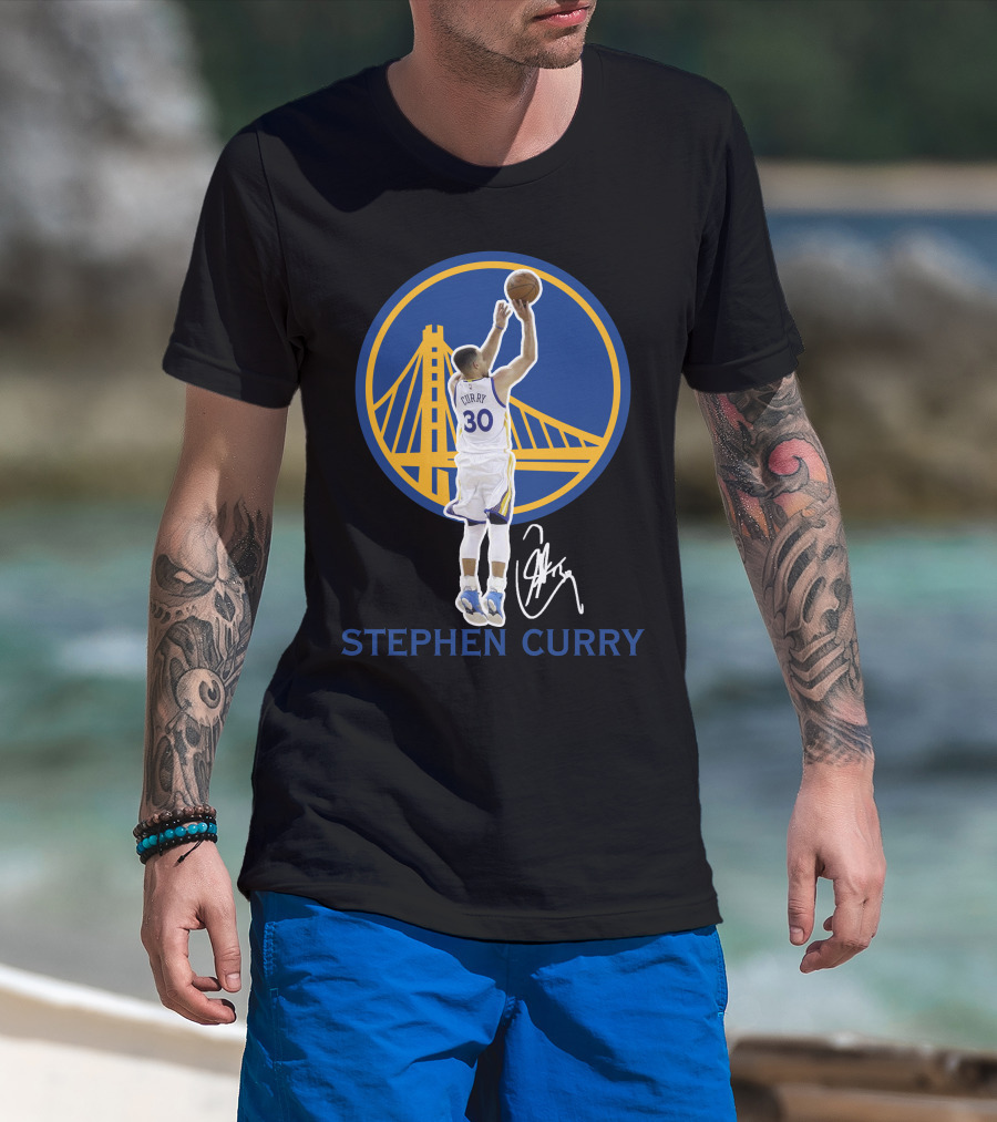 Stephen Curry Golden State Warriors 30 Signature Shot Gsw01 T-Shirt