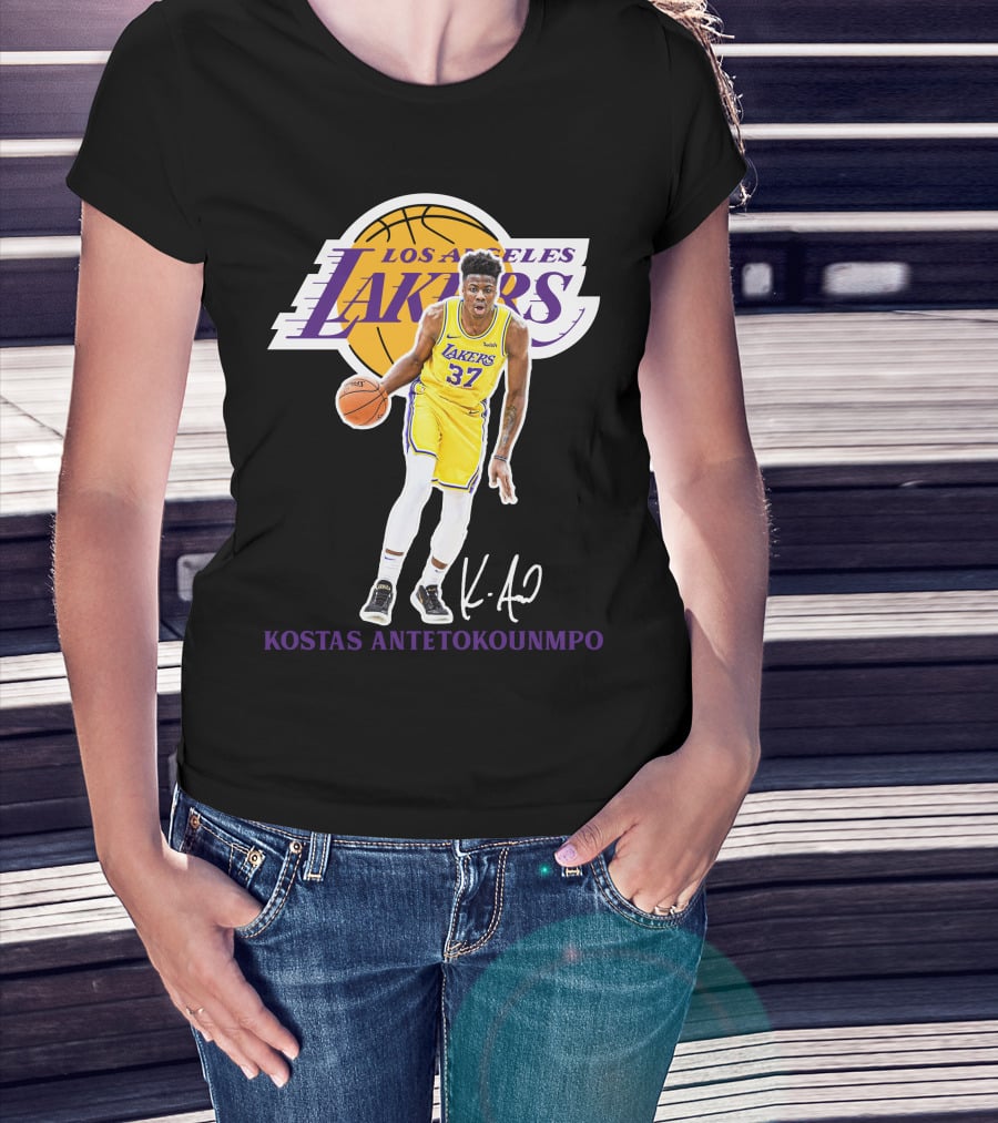 Kostas Antetokounmpo Los Angeles Lakers 37 La12 T-Shirt