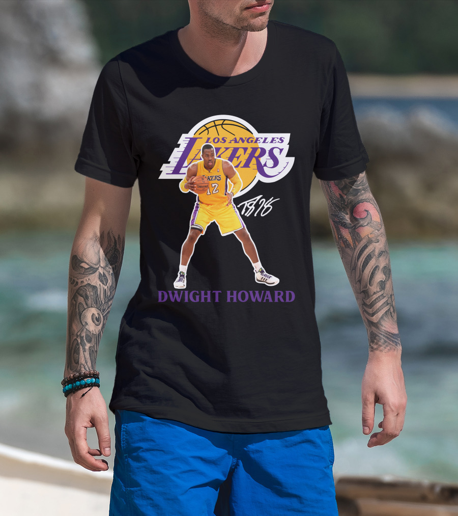 Los Angeles Lakers Dwight Howard 12 Basketball La05 T-Shirt