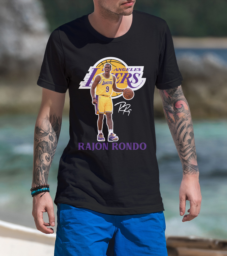 Los Angeles Lakers Rajon Rondo La04 T-Shirt