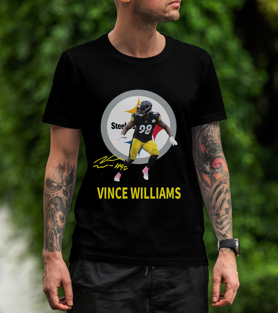 Vince Williams Pittsburgh Steelers 98 Signature Edition T-Shirt