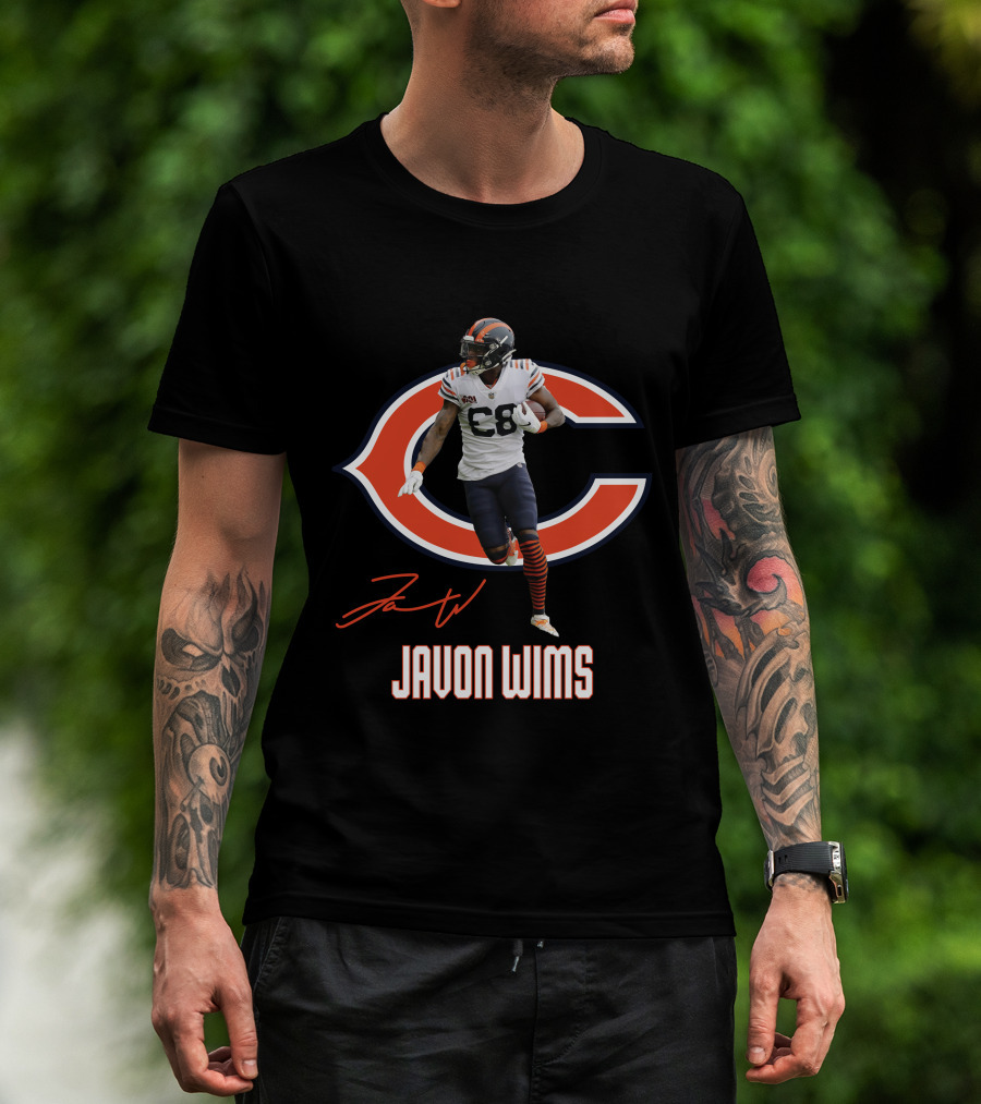 Chicago Bears Javon Wims 08 Football Player Fan Gear T-Shirt