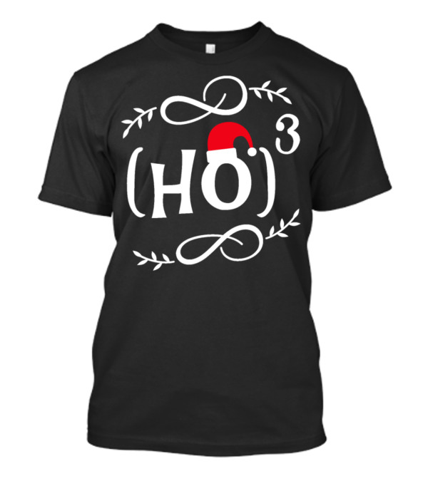 Ho Ho Ho Santa Hat Math T-Shirt