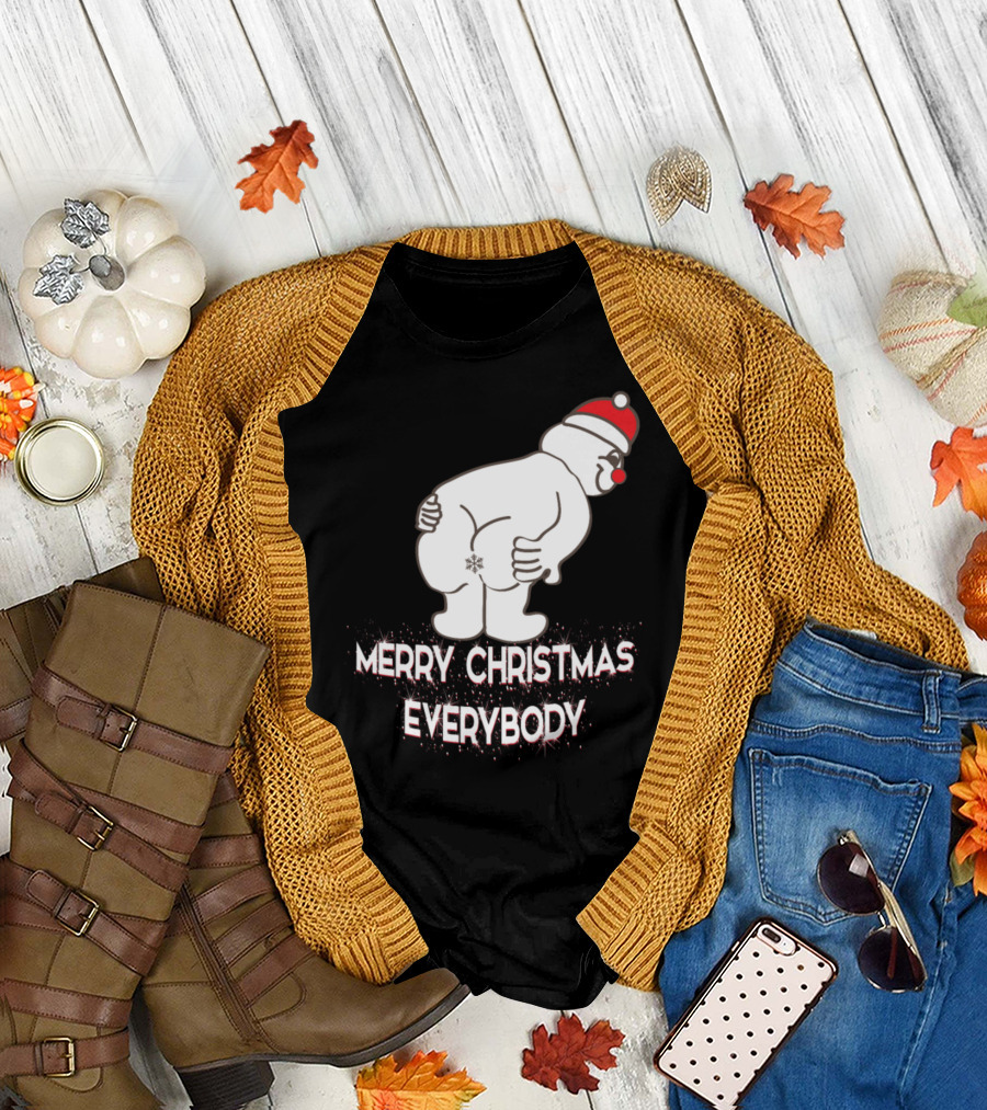 Merry Christmas Everybody Snowman Ugly Christmas T-Shirt