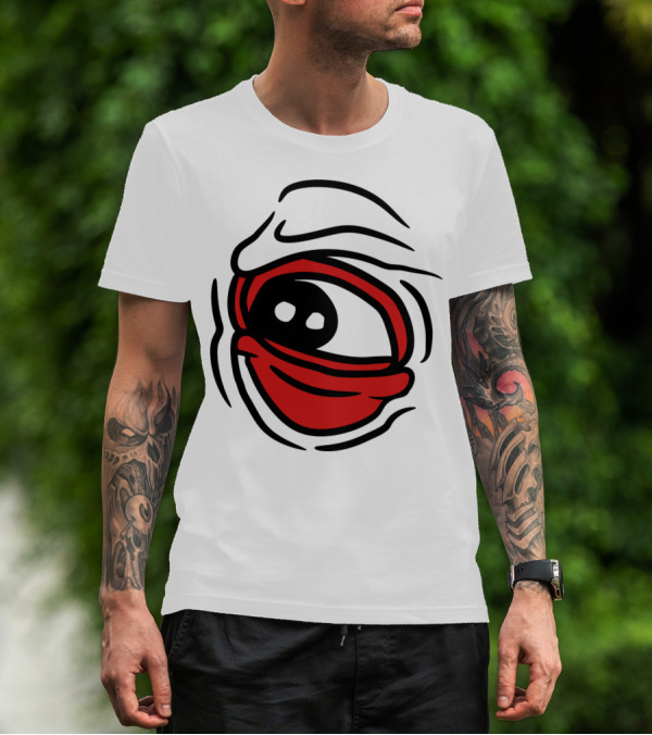 Big Giant Creepy Monster Eye Halloween Horror T-Shirt