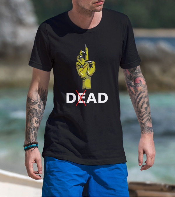 Hallowen Dad Father Undead Monster Hand Gesture T-Shirt