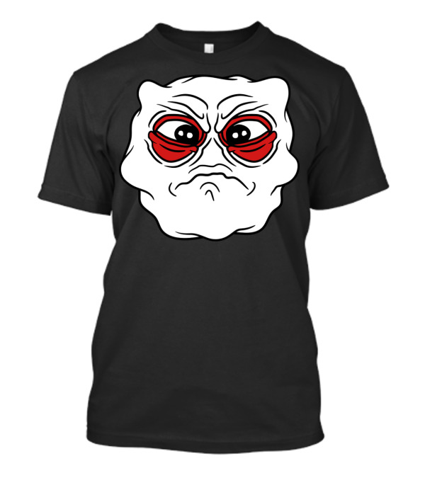 Sad Crying Face With Big Eyes And Fluffy Unhappy Expression T-Shirt