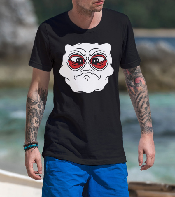 Sad Crying Face With Big Eyes And Fluffy Unhappy Expression T-Shirt