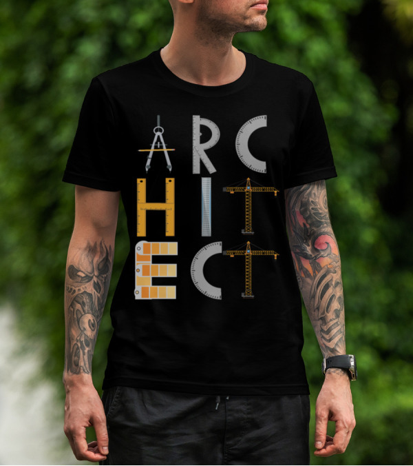 ARCHITECT Architecture Tools And Cranes T-Shirt