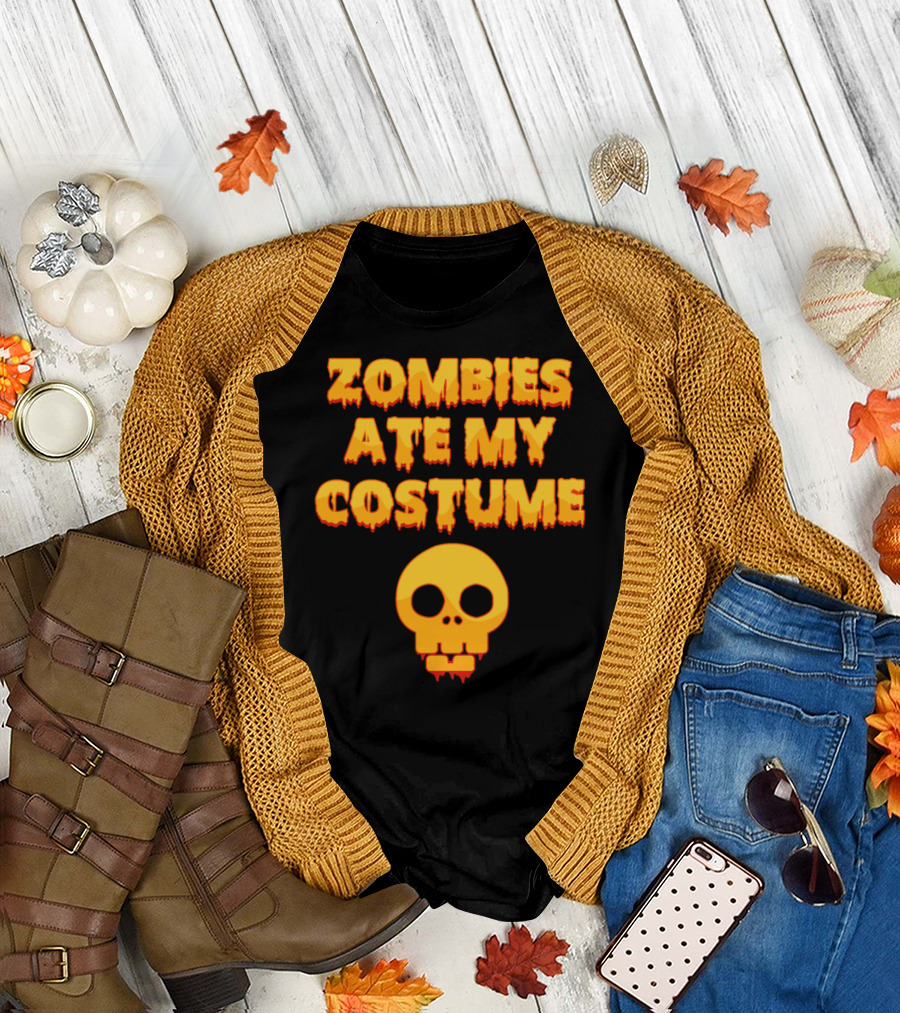 Zombies Ate My Costume Halloween T-Shirt