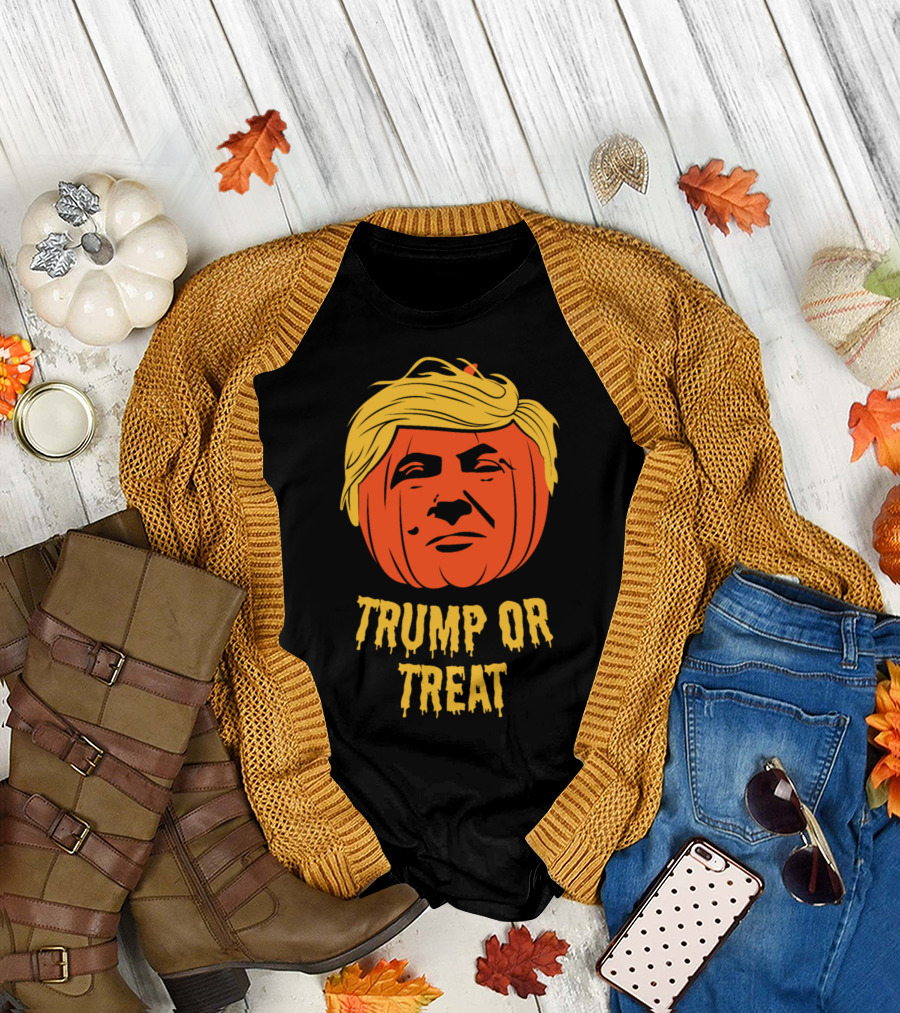 Trump Or Treat Halloween Pumpkin Party T-Shirt