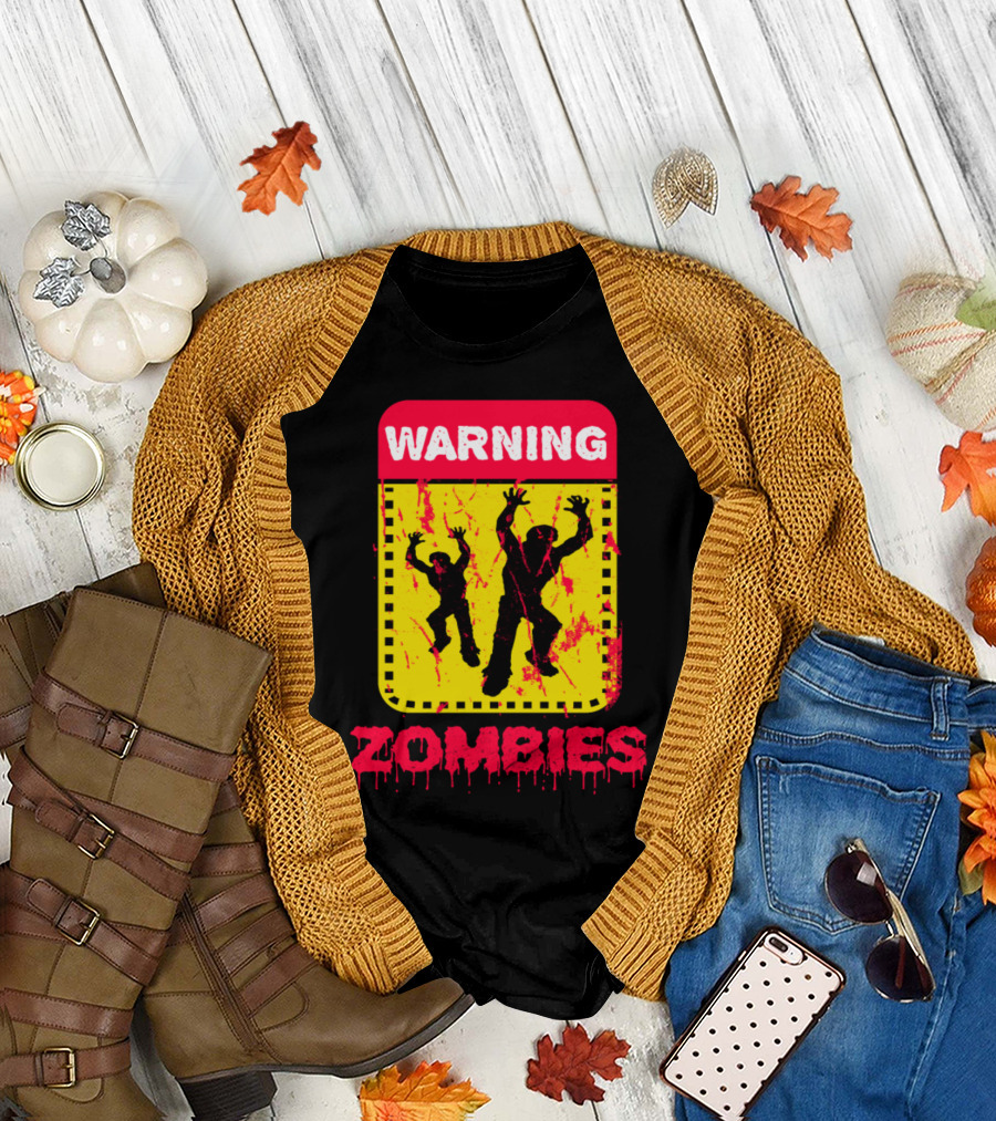 Warning Zombies T-Shirt