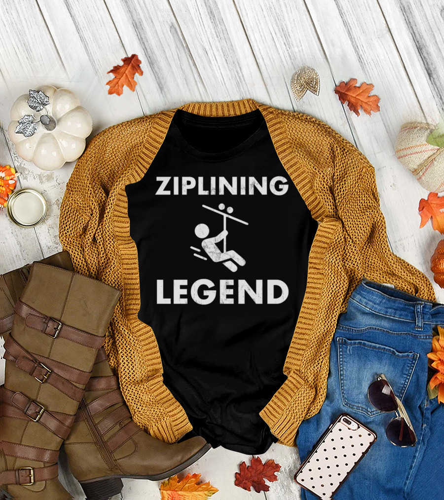 Ziplining Legend Zipline Enthusiasts T-Shirt