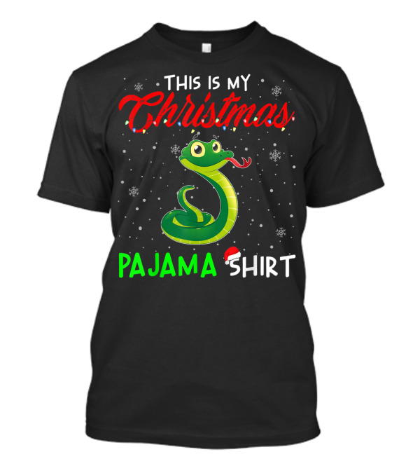 This Is My Christmas Pajama Shirt Cute Snake T-Shirt