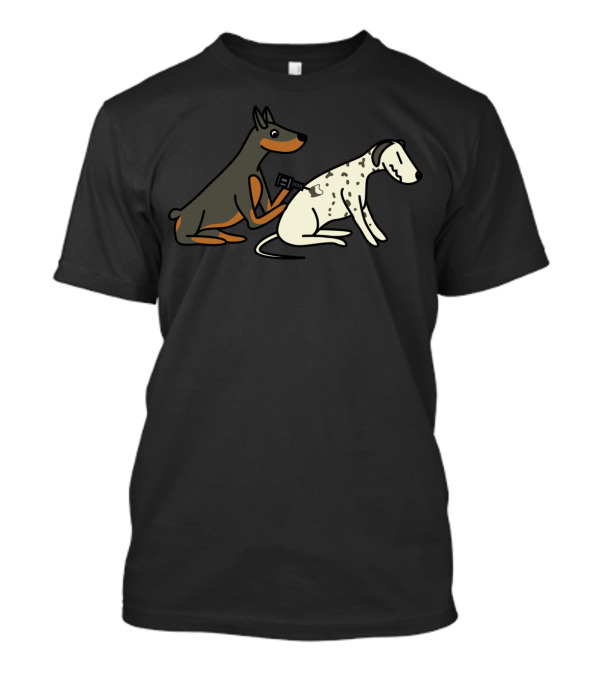 Cute Fashionable Doberman Tattooing Dalmatian Playful Ink Art Scene T-Shirt