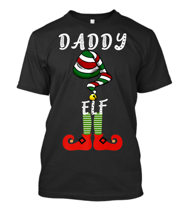 Daddy Elf Christmas Matching Family Group T-Shirt