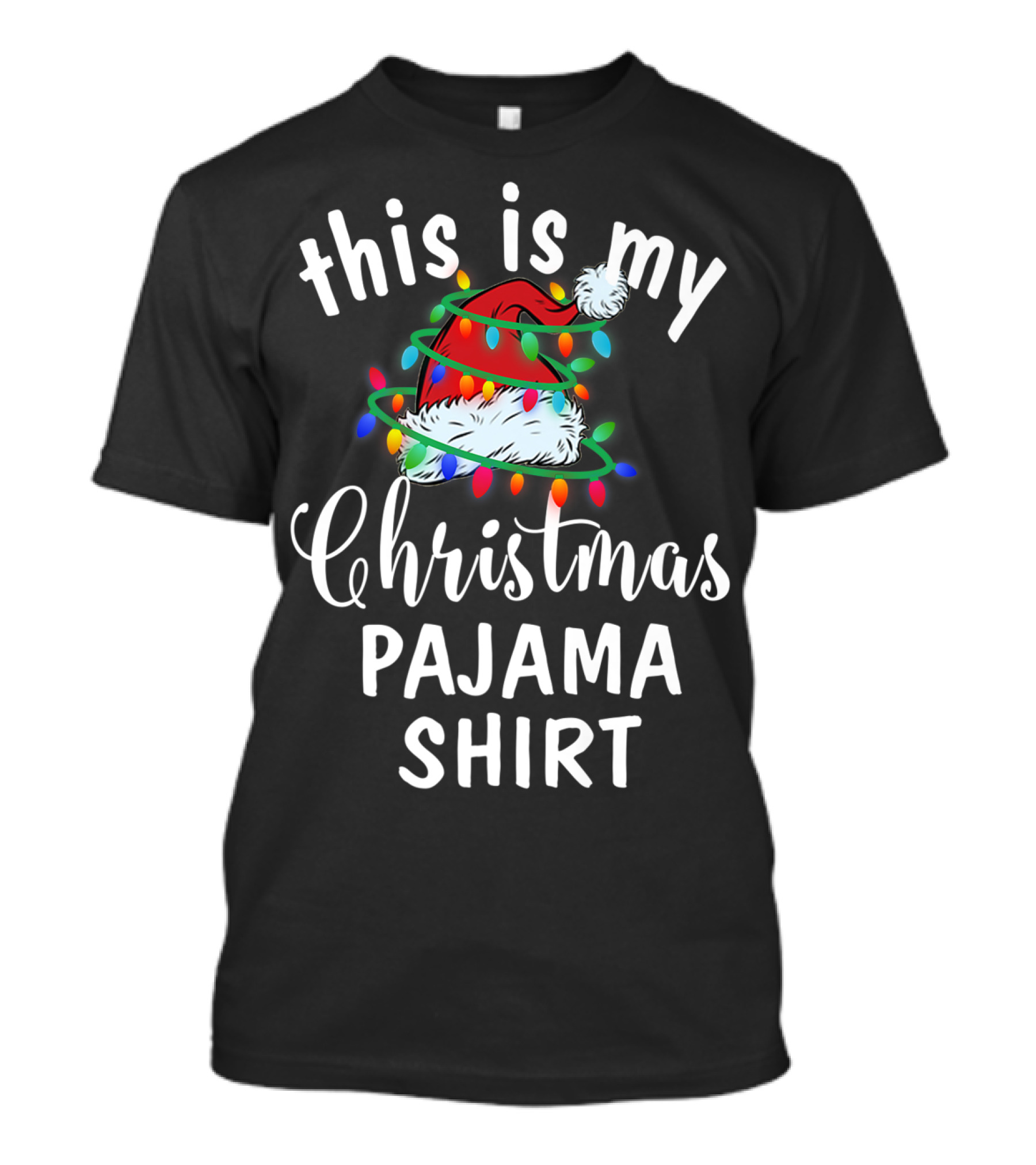 This Is My Christmas Christmas Lights Pajama T-Shirt