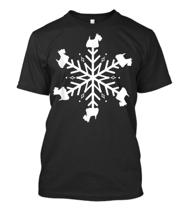 Scottish Terrier Snowflake Scottie Dog Scotty T-Shirt