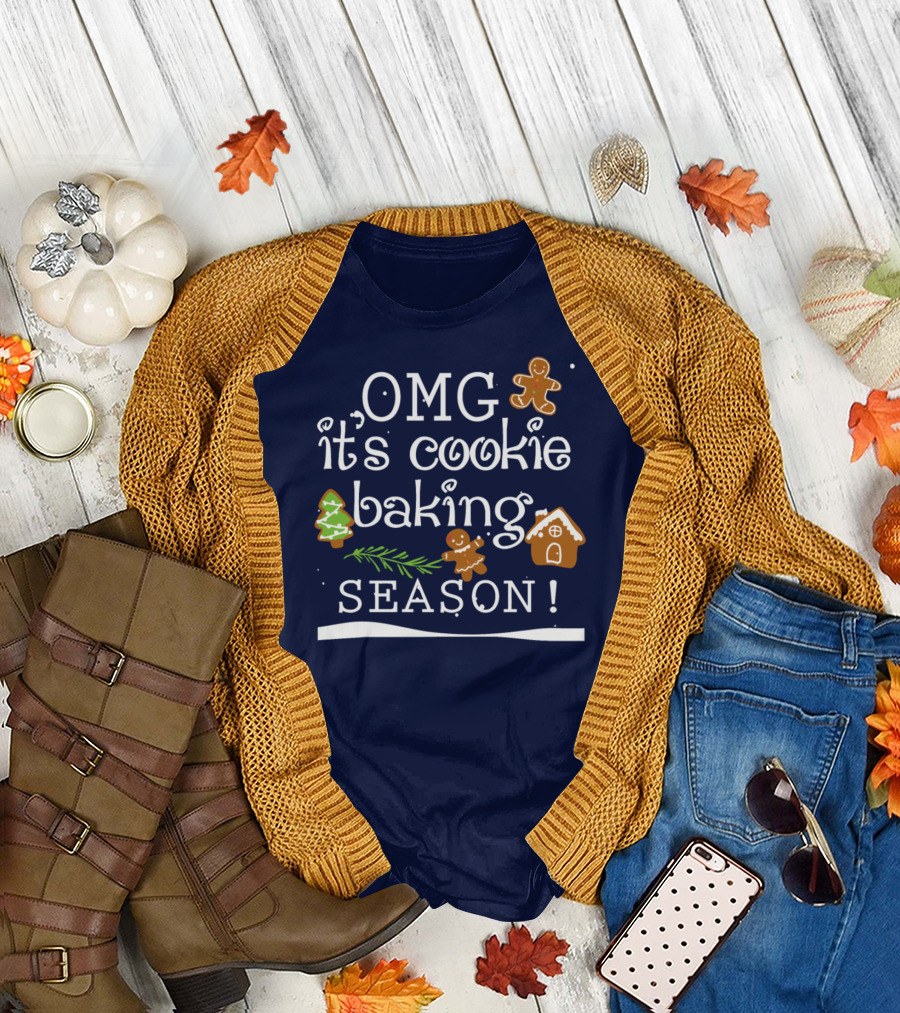 OMG It's Cookie Baking Season Gingerbread Fun T-Shirt