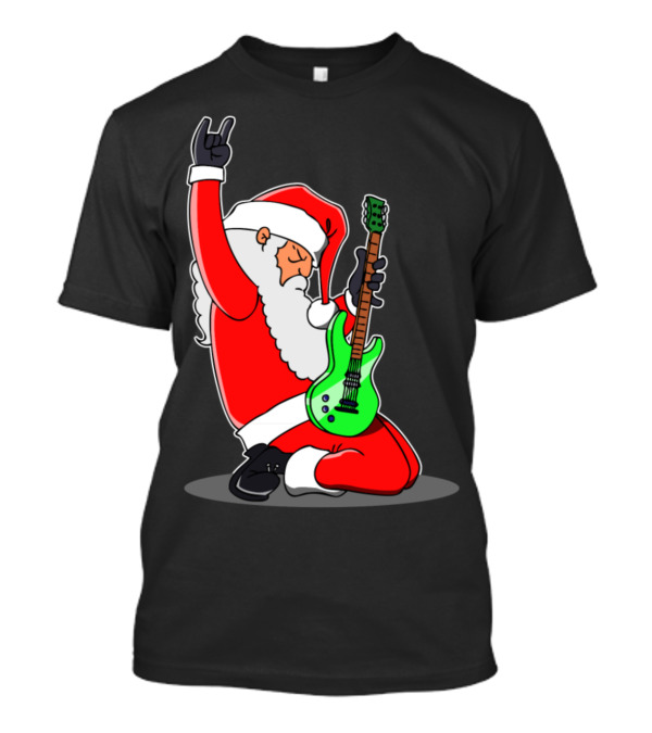 Rockin' Santa Playing Electric Guitar T-Shirt