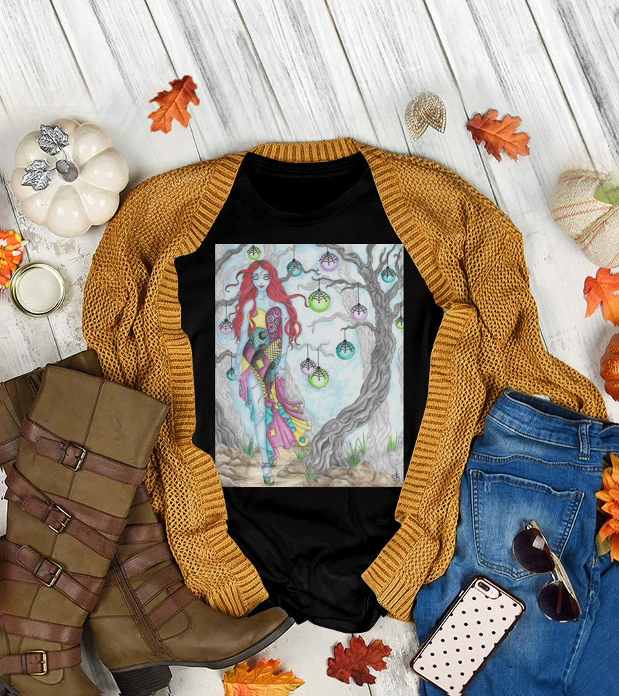 Sally Nightmare Before Christmas Fantasy Scene T-Shirt