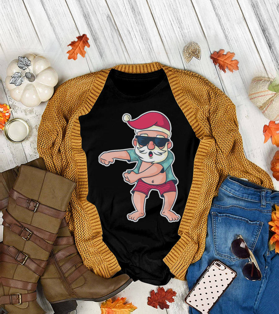 Santa Floss Dance Funny Holiday T-Shirt
