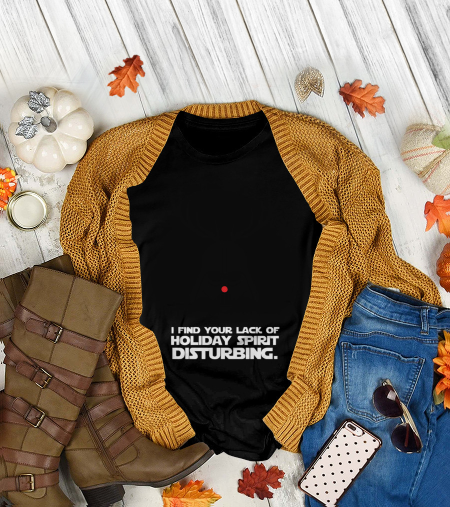 Star Wars Darth Vader Lack of Holiday Spirit Disturbing T-Shirt