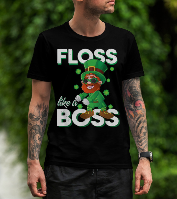 Floss Like A Boss Leprechaun St Patrick's Day Floss T-Shirt