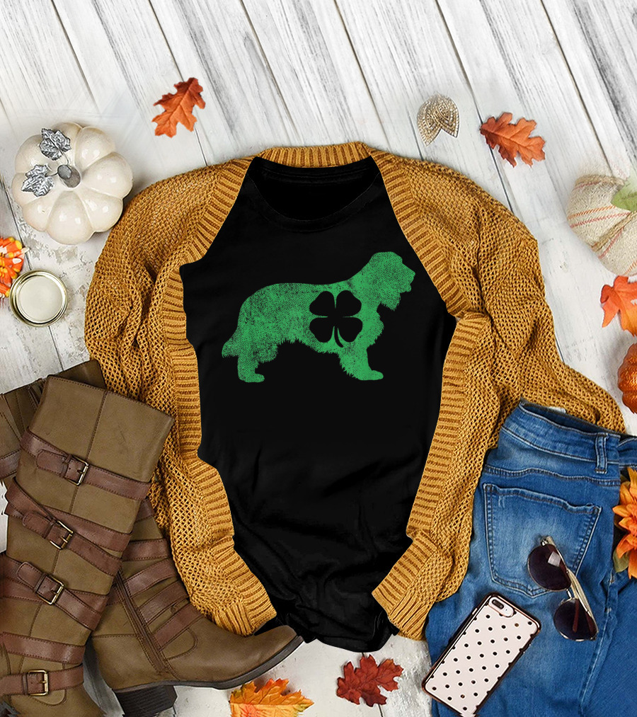 St Patrick's Day Shamrock Cocker Spaniel T-Shirt