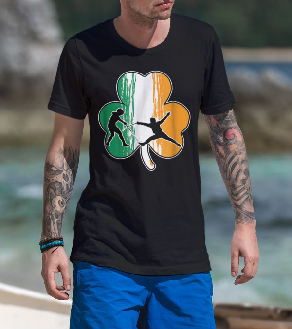 Shamrock Ireland Irish Fencing St Patrick's Iconic T-Shirt