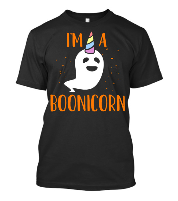 I'm A Boonicorn Happy Ghost With Unicorn Hat T-Shirt