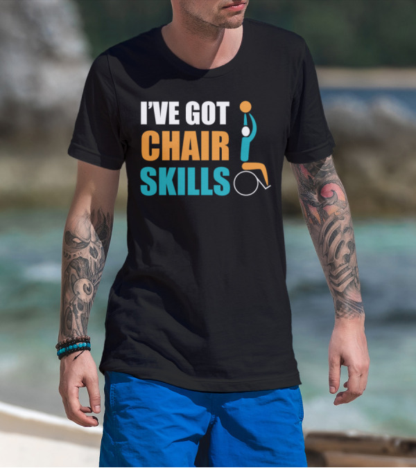 I've Got Chair Skills Wheelchair Basketball Player Iconic T-Shirt