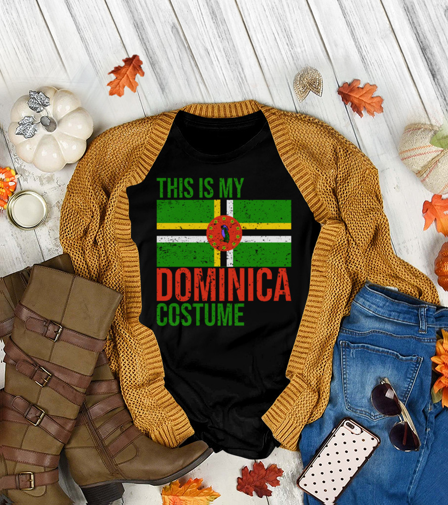This Is My Dominica Costume Flag T-Shirt